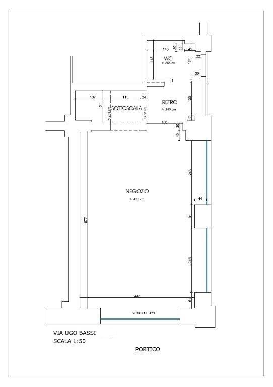 Shop Bologna (neighborhood Centro Storico) - floor plans 1