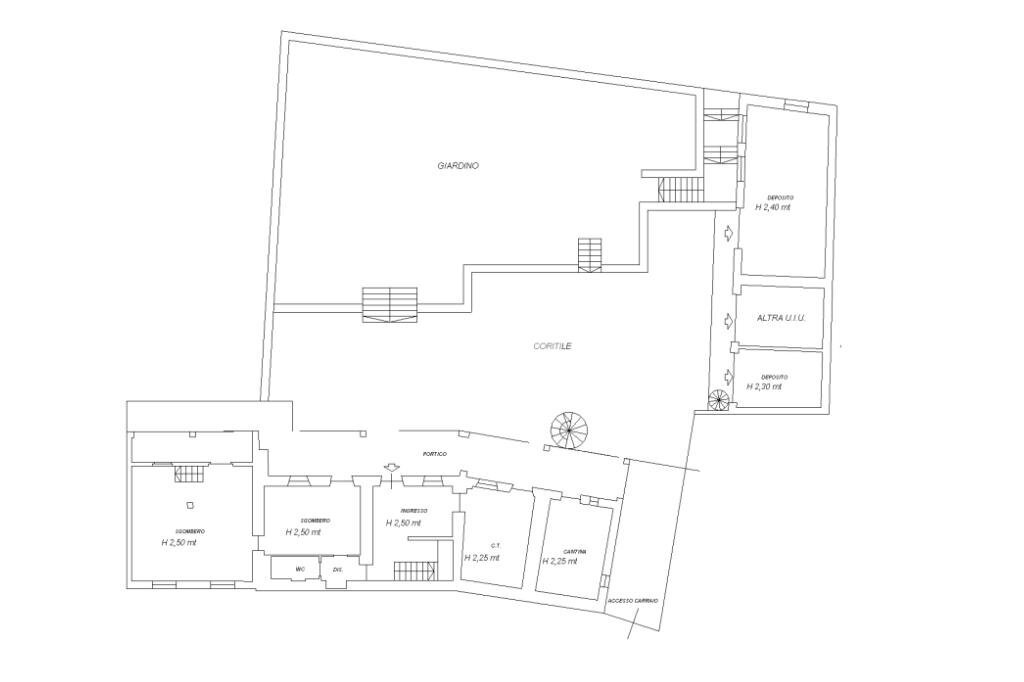 Villa Via Papa Giovanni XXIII, Mercenasco - floor plans 1