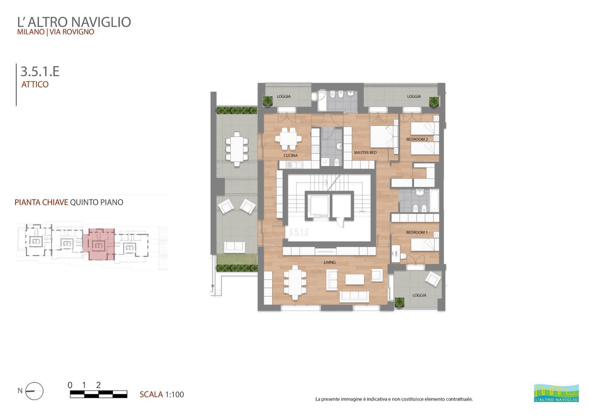 Foto 36 - Four-room apartment Via Rovigno
 
18, Milano - floor plans 1