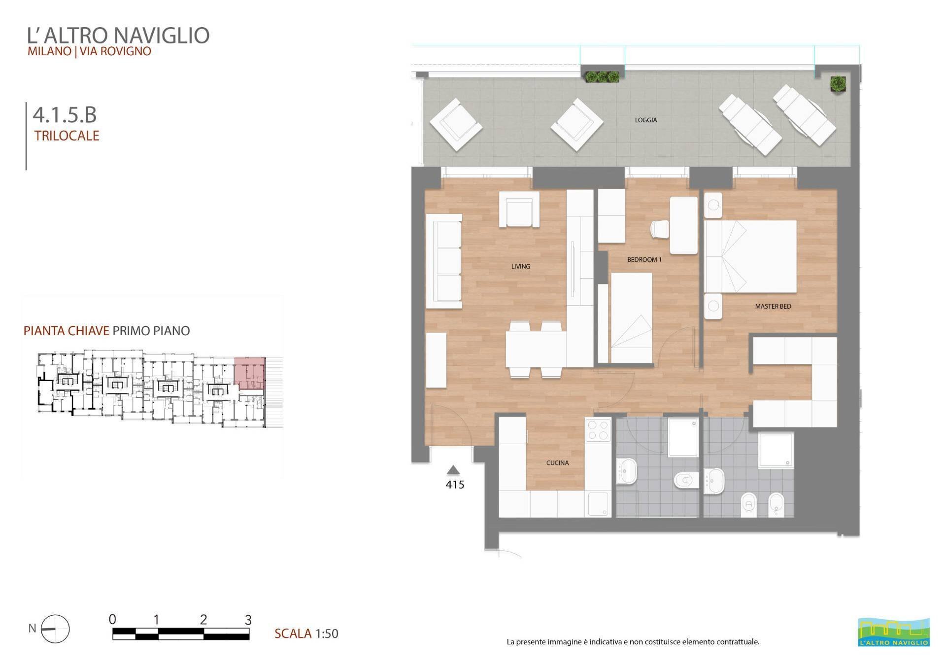 Foto 29 - Appartamento Via Rovigno
 
18, Milano - planimetria 1