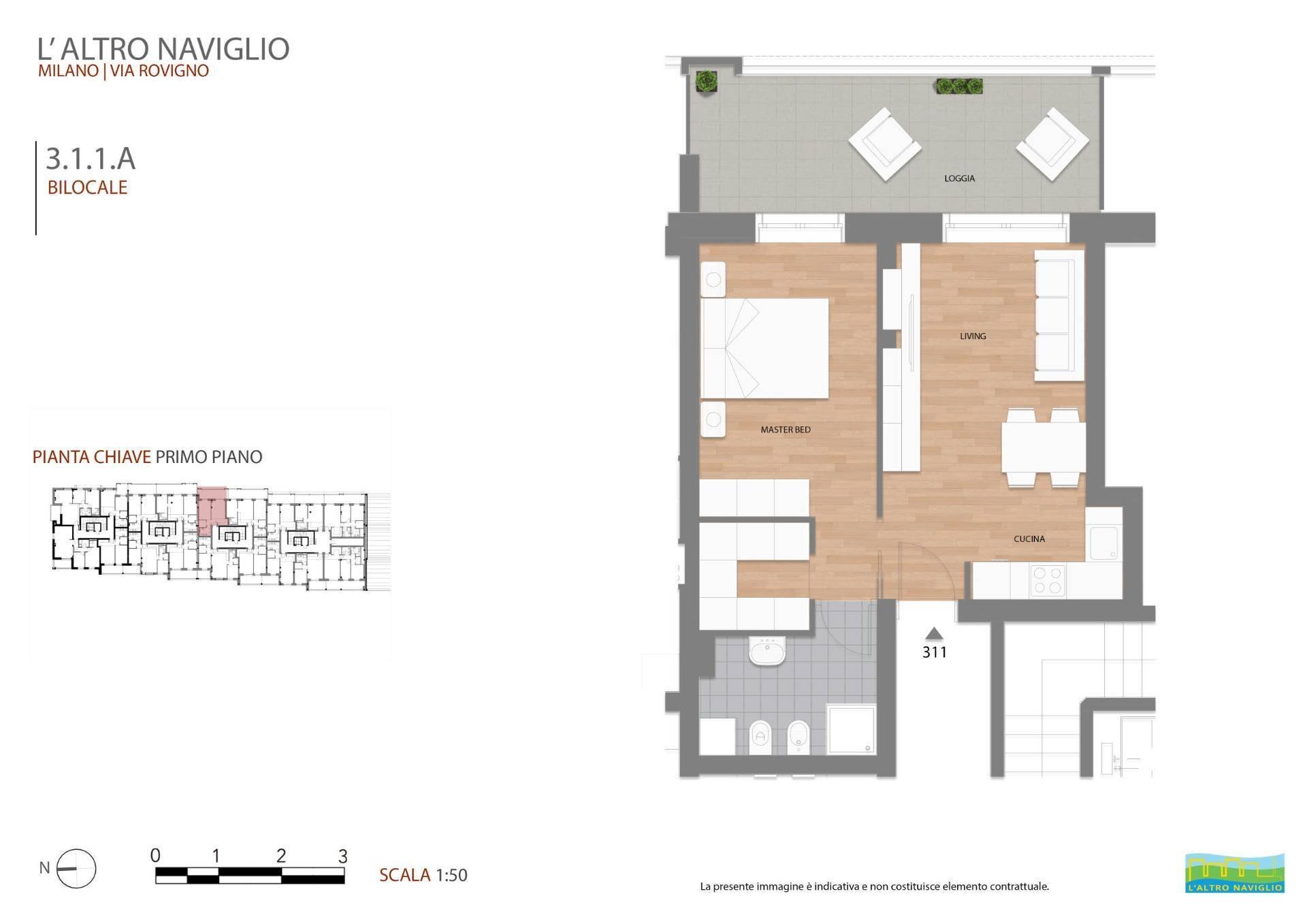 Foto 29 - Appartamento Via Rovigno
 
18, Milano - planimetria 1