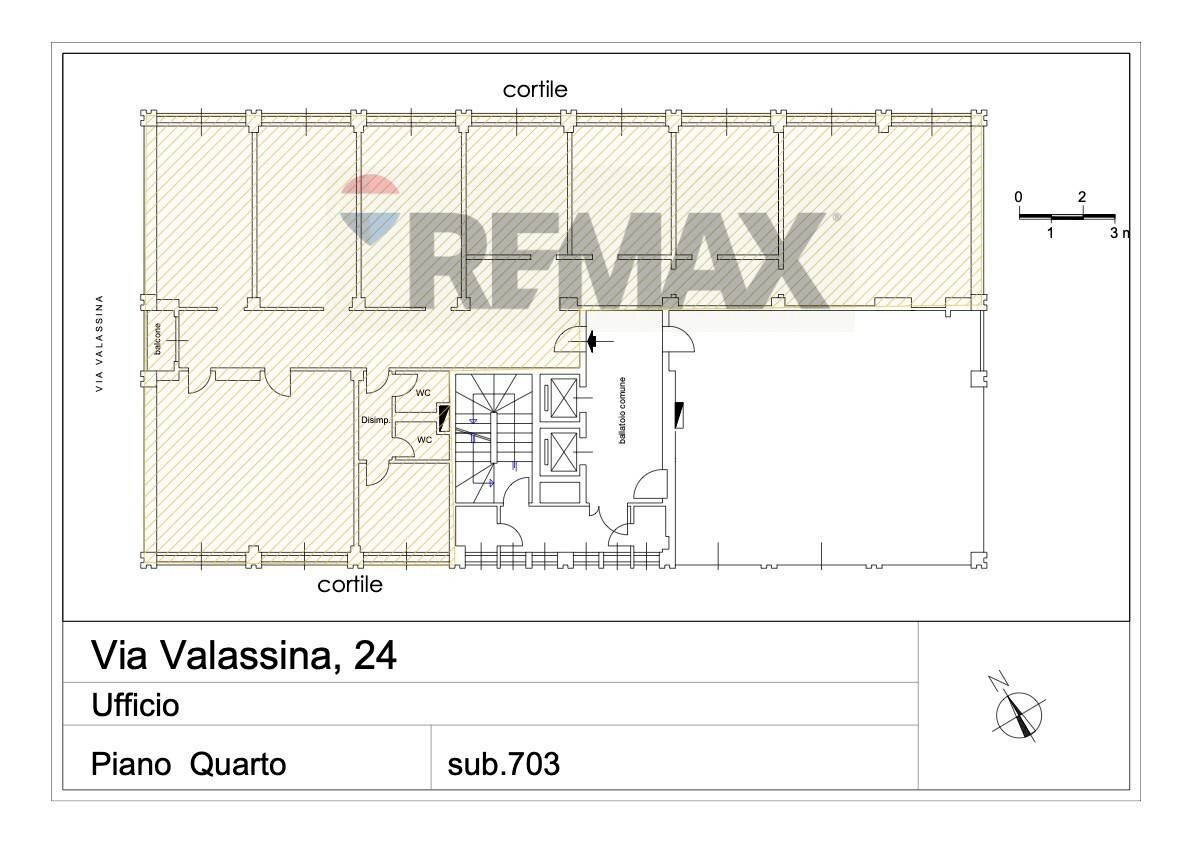 Pianta 2D - Ufficio Via Valassina
 
24, Milano - planimetria 1