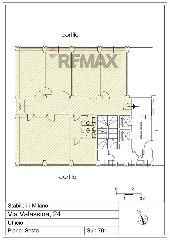 Pianta 2D - Ufficio Via Valassina
 
24, Milano - planimetria 1