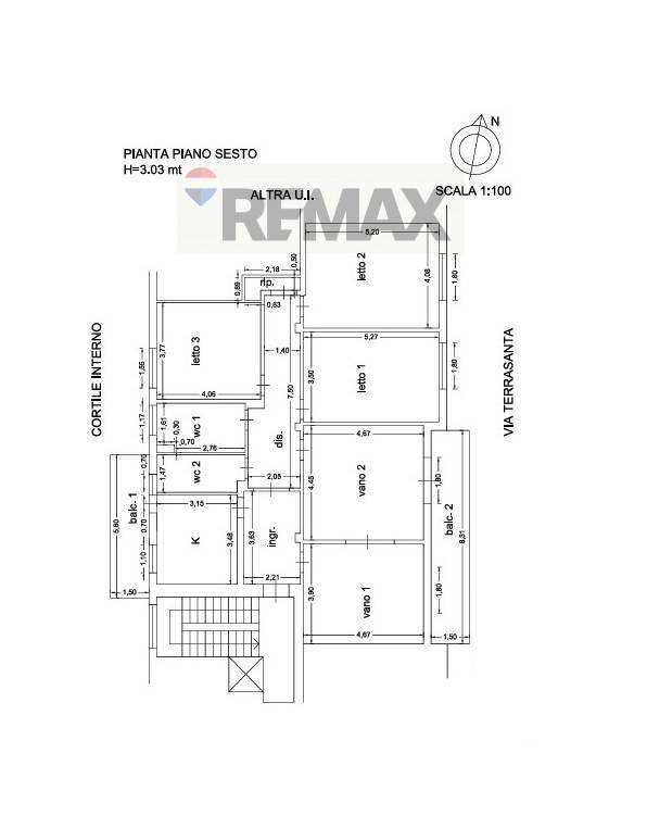 Pianta 2D - Apartment Via Terrasanta
 
58, Palermo - floor plans 1