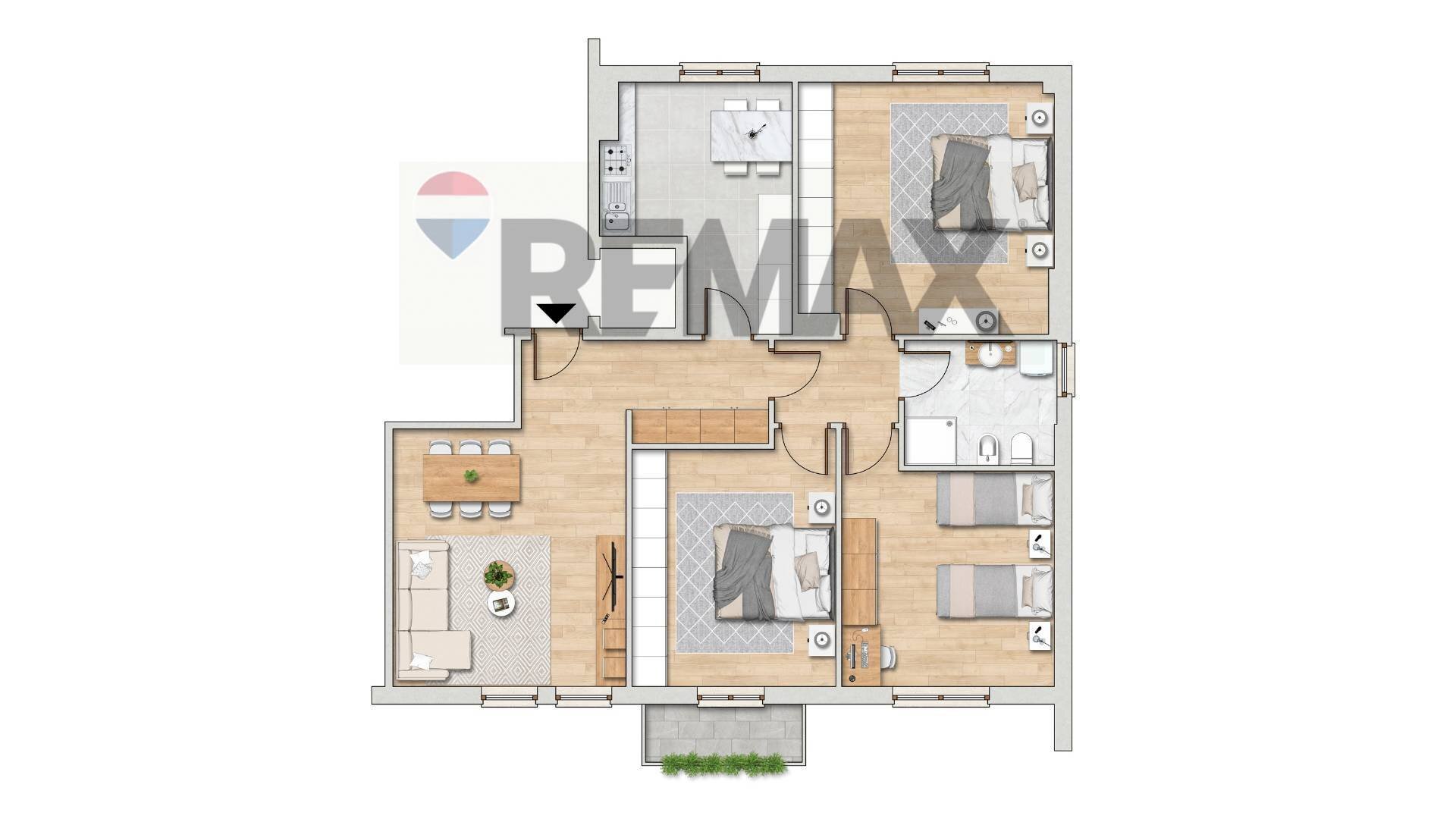 Pianta 2D - Four-room apartment VIA VERDI, Sovico - floor plans 1