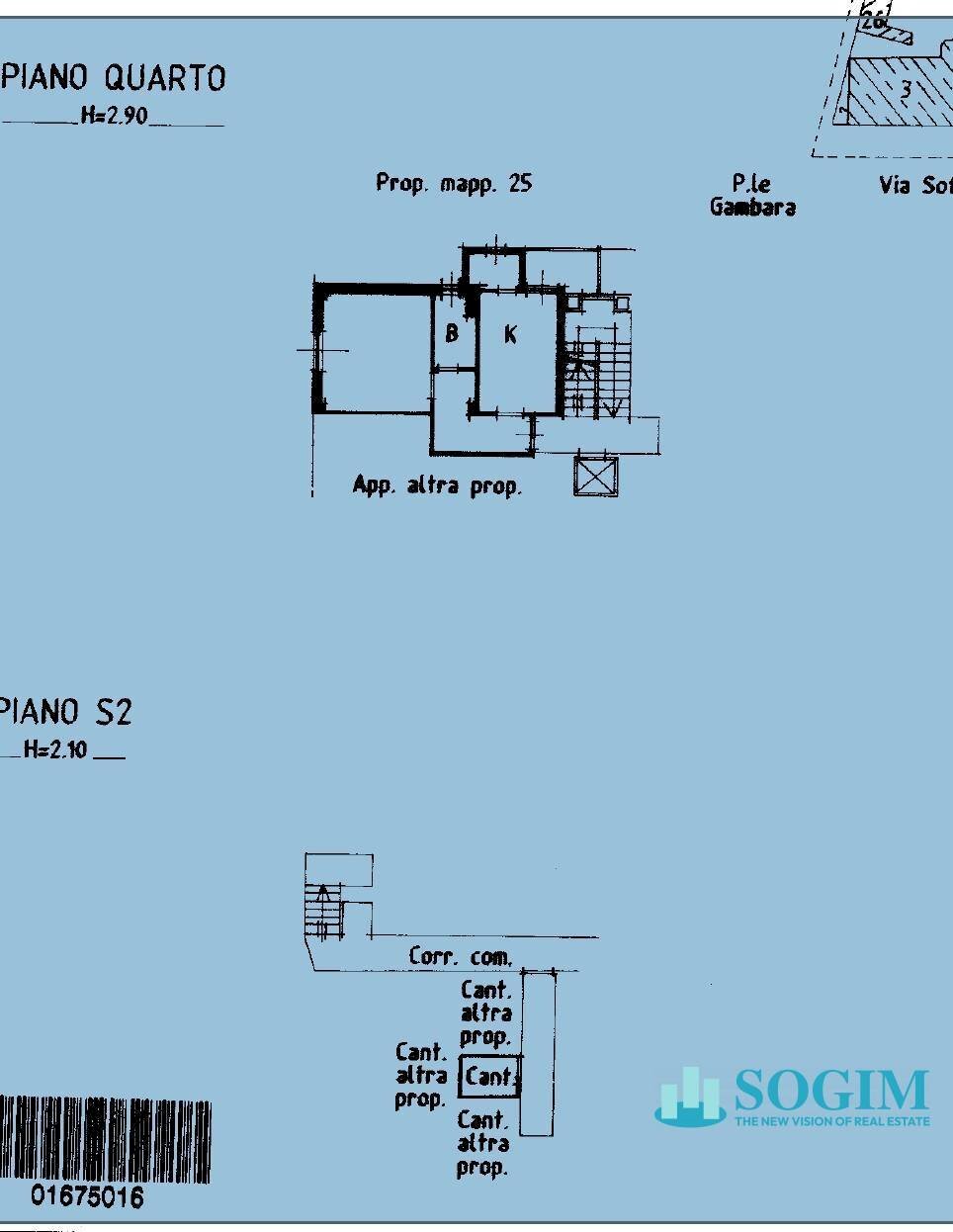 Foto 21 - Two-room apartment Piazzale Veronica Gambara
 
9, Milano - floor plans 1