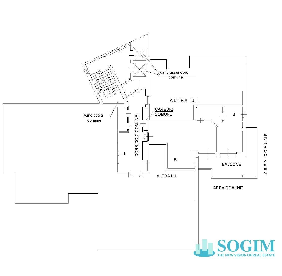 Foto 10 - Two-room apartment Via Principe Eugenio
 
63, Milano - floor plans 1