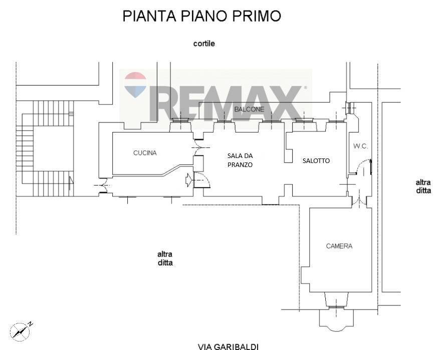 Pianta 2D - Quadrilocale Via Giuseppe Garibaldi
 
31, Torino - planimetria 1