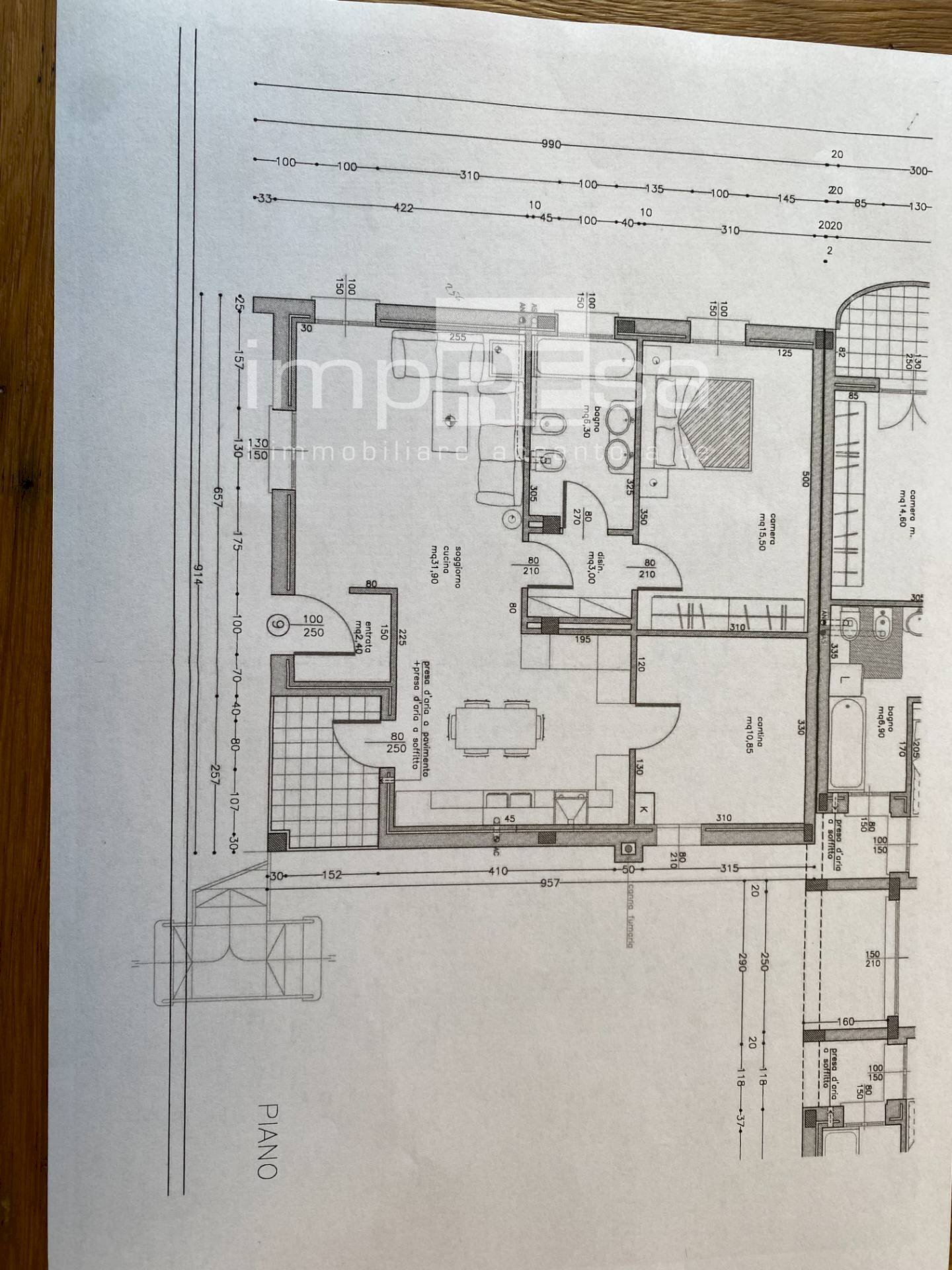 Foto 25 - Trilocale via cella
 
1, Chiarano - planimetria 1