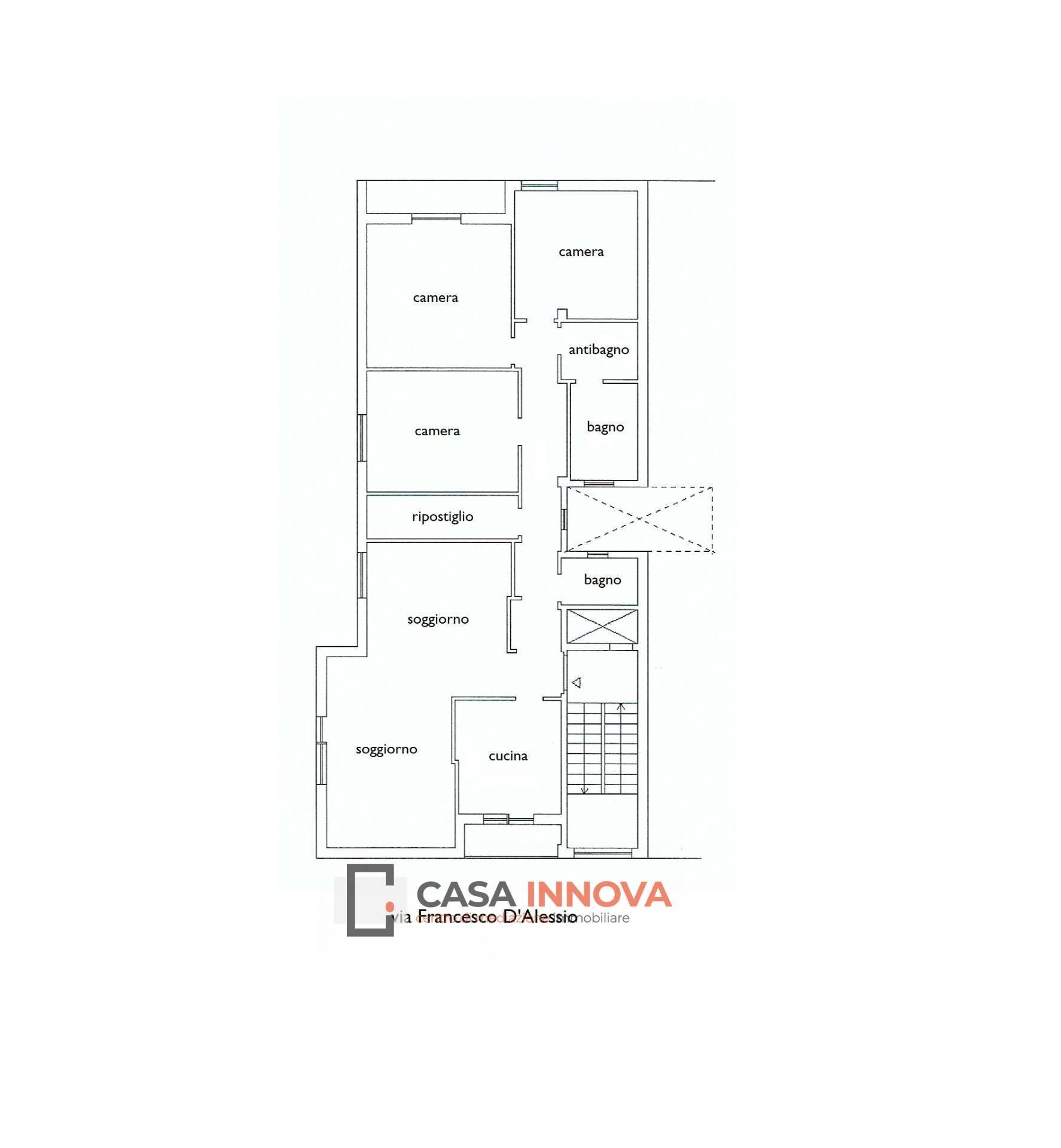 Foto 35 - Appartamento Via Francesco D'alessio, Matera - planimetria 1