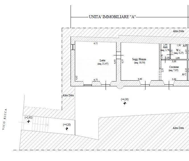 Foto 30 - Three-room apartment Via Paolo Vasta
 
53, Acireale - floor plans 1