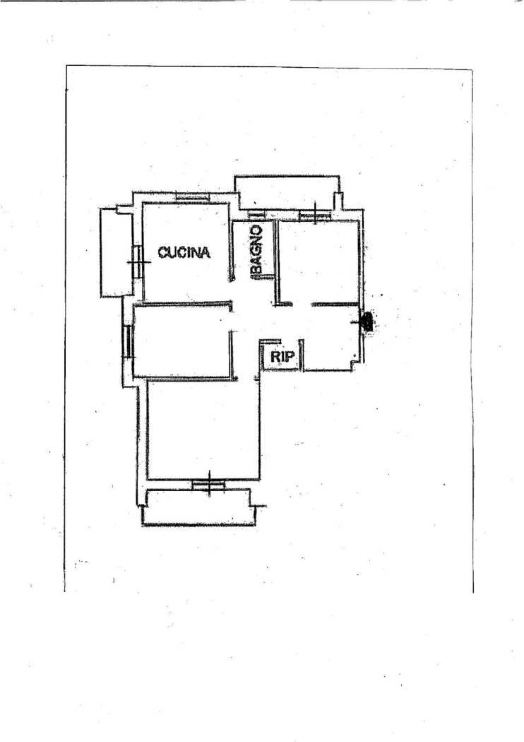 Three-room apartment viale A Pino Sottano, Genova (neighborhood Molassana) - floor plans 1