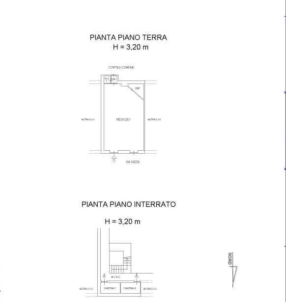 Negozio Torino - planimetria 1