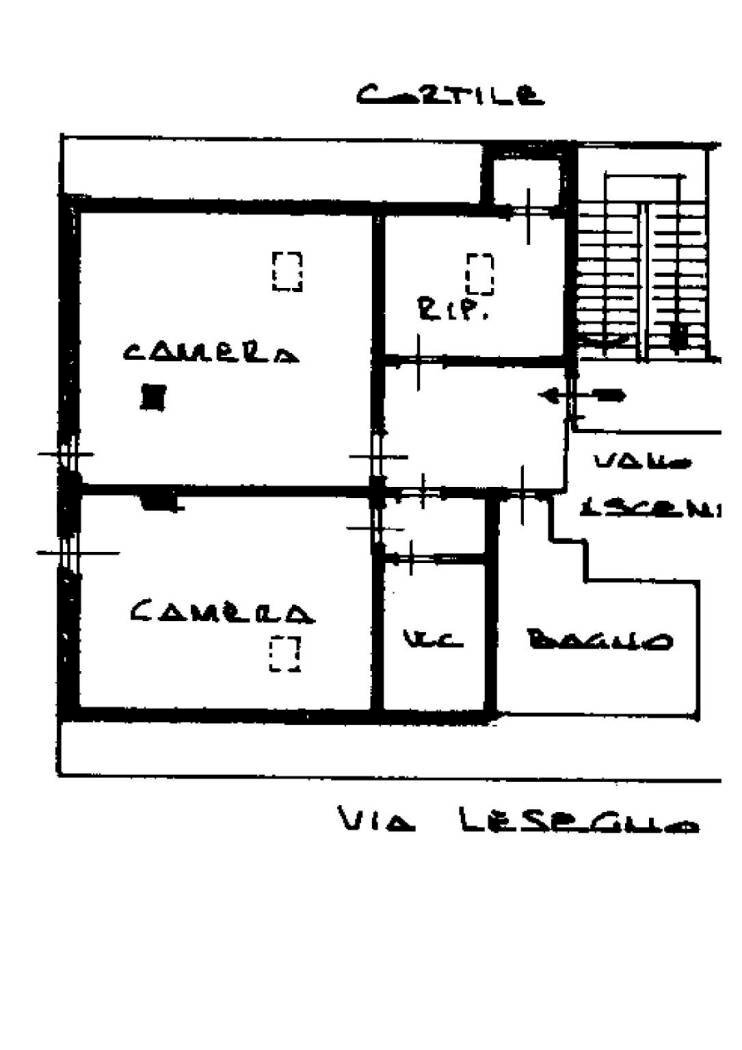 Attico via Lesegno, 79, Torino (zona Santa Rita) - planimetria 1