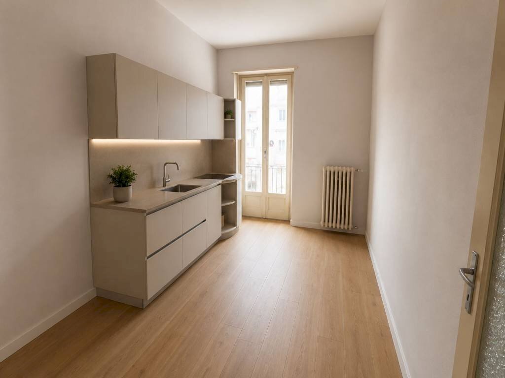 Cucina - Trilocale via Ciamarella, 23, Torino (zona Borgo Vittoria) - foto 2