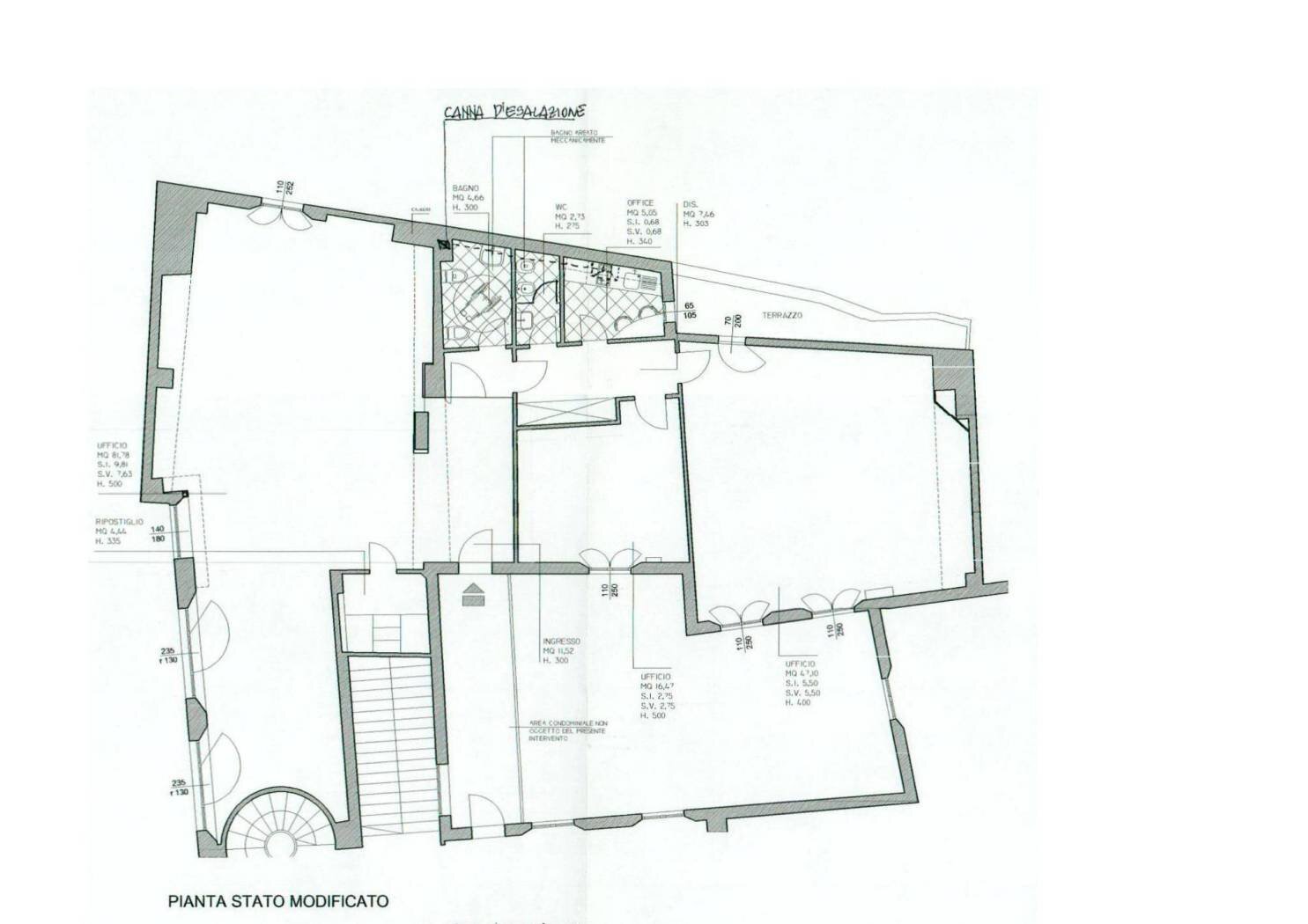 Office Bologna (neighborhood Centro Storico) - floor plans 1