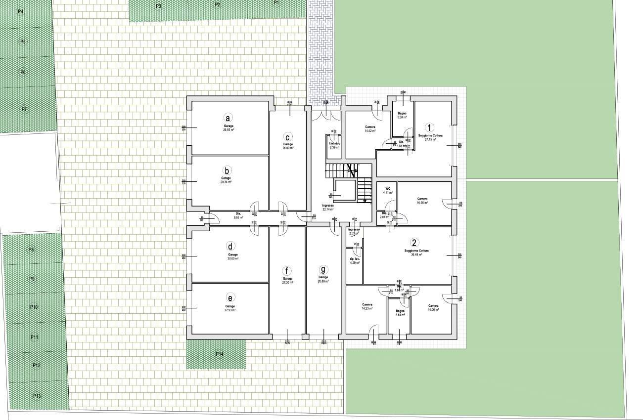Foto 8 - Four-room apartment via giacomo dina
 
11, Conegliano - floor plans 1