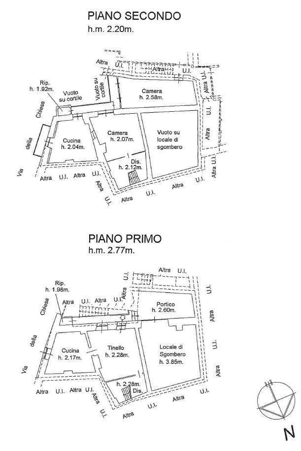 Four-room apartment via Umberto I, 51, Fenestrelle - floor plans 1