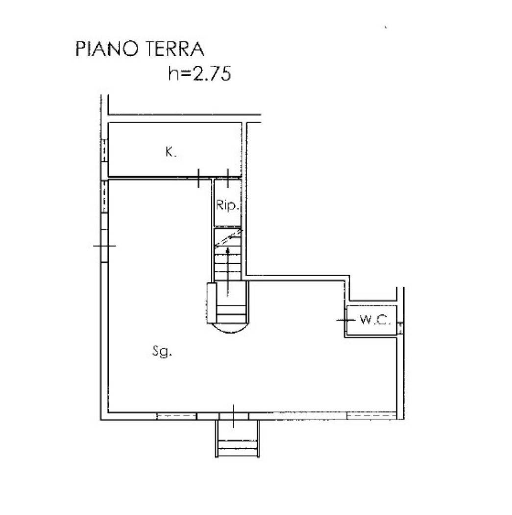 Quadrilocale strada Comunale Marrone, Capurso - planimetria 1