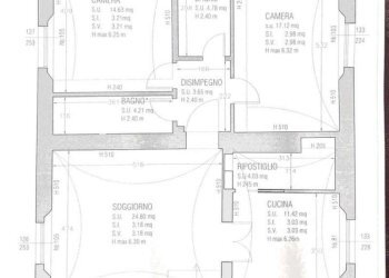 planimetria - Quadrilocale via Galliera, Bologna (zona Centro Storico) - foto 27