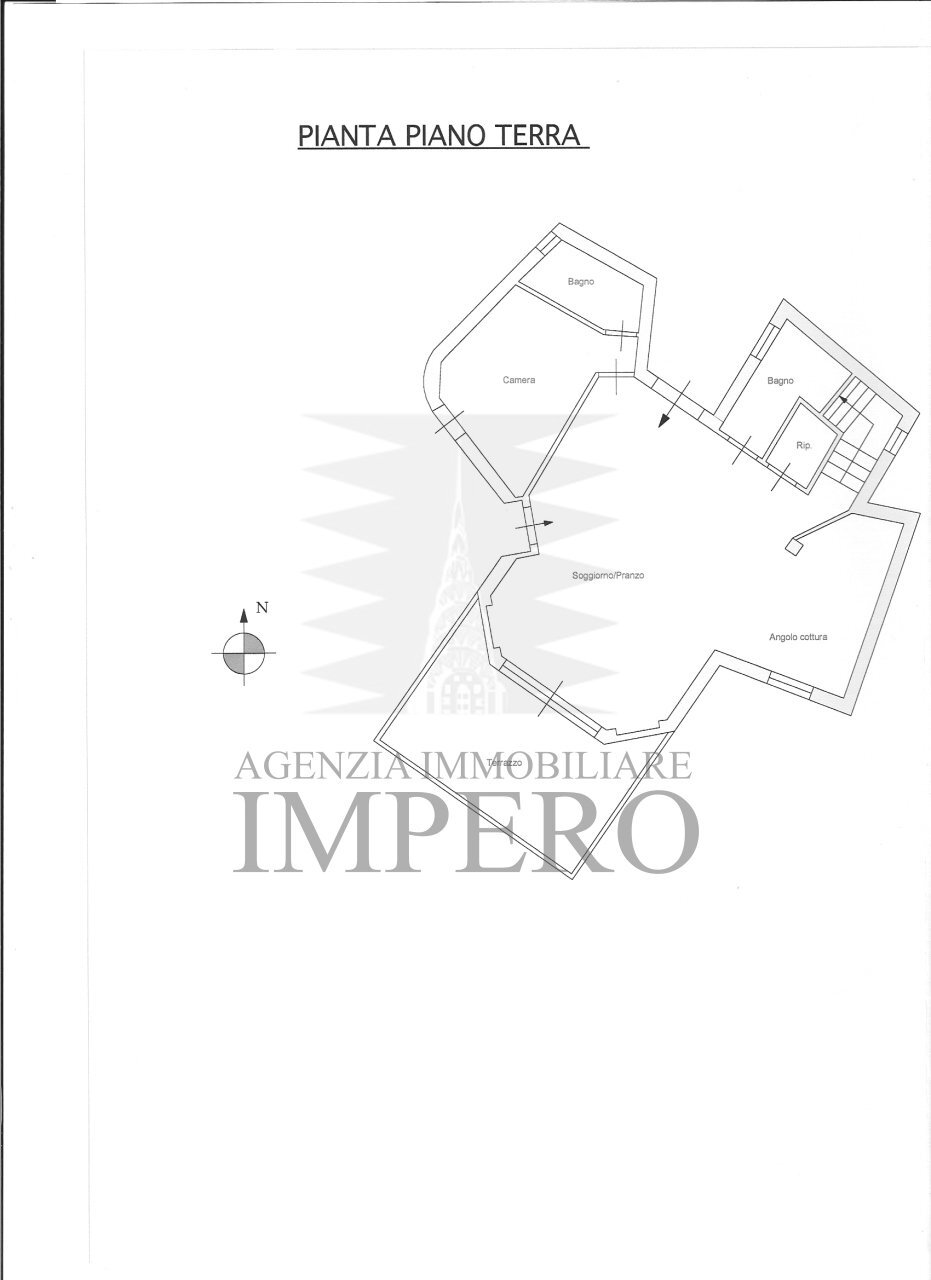 planimetria - Casa indipendente Via delle Ginestre, Ventimiglia - planimetria 1