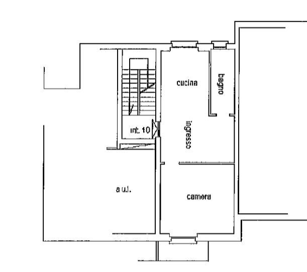 1 - Three-room apartment at auction Via delle Gavette 39/10, Genova (neighborhood Staglieno) - floor plans 1