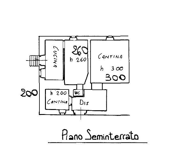 plan cantine - Villa Località Borselli Meo, Pontassieve - floor plans 1