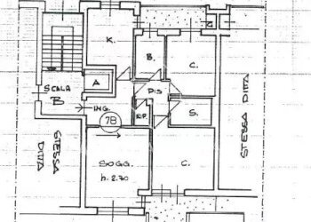 planimetria - Four-room apartment Via San Giovanni Bosco, Cuneo (neighborhood Gramsci) - photo 30