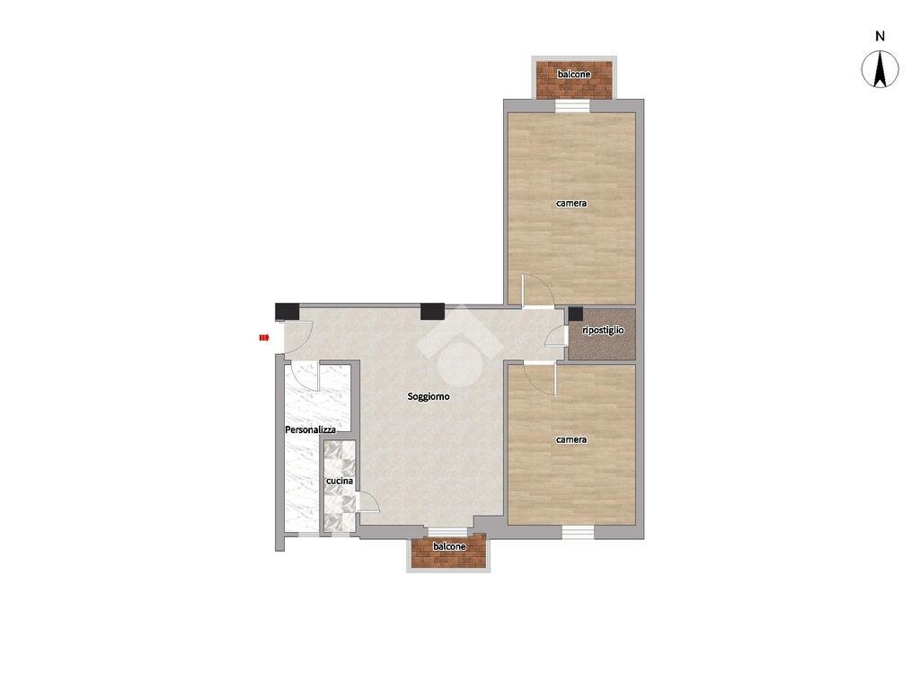 Trilocale Viale Fulvio Testi, Milano - planimetria 1