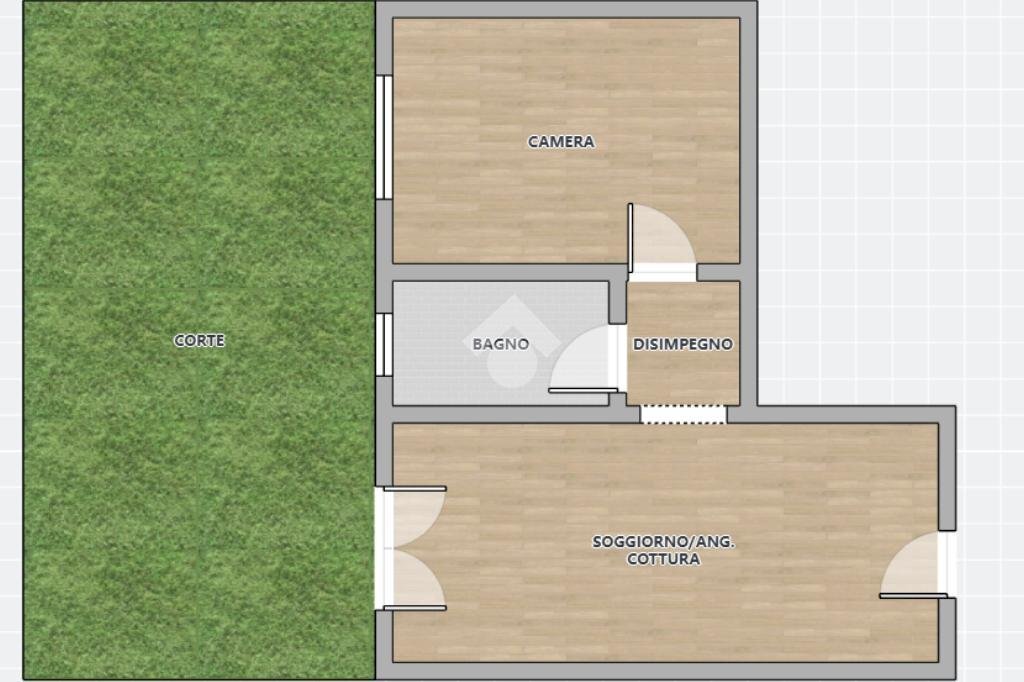 Two-room apartment Via Verbano, Ravenna (neighborhood Borgo Montone) - floor plans 1