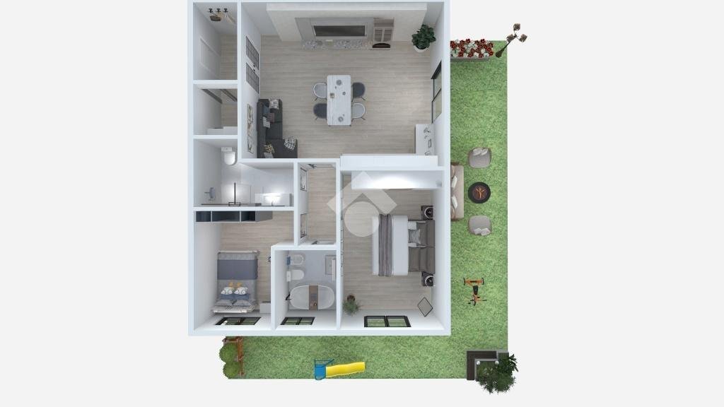 Three-room apartment Via Adua, Robecco sul Naviglio - floor plans 1