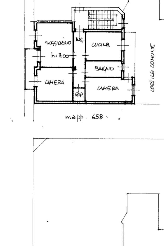 Three-room apartment Via 25 aprile, Vittuone - floor plans 1