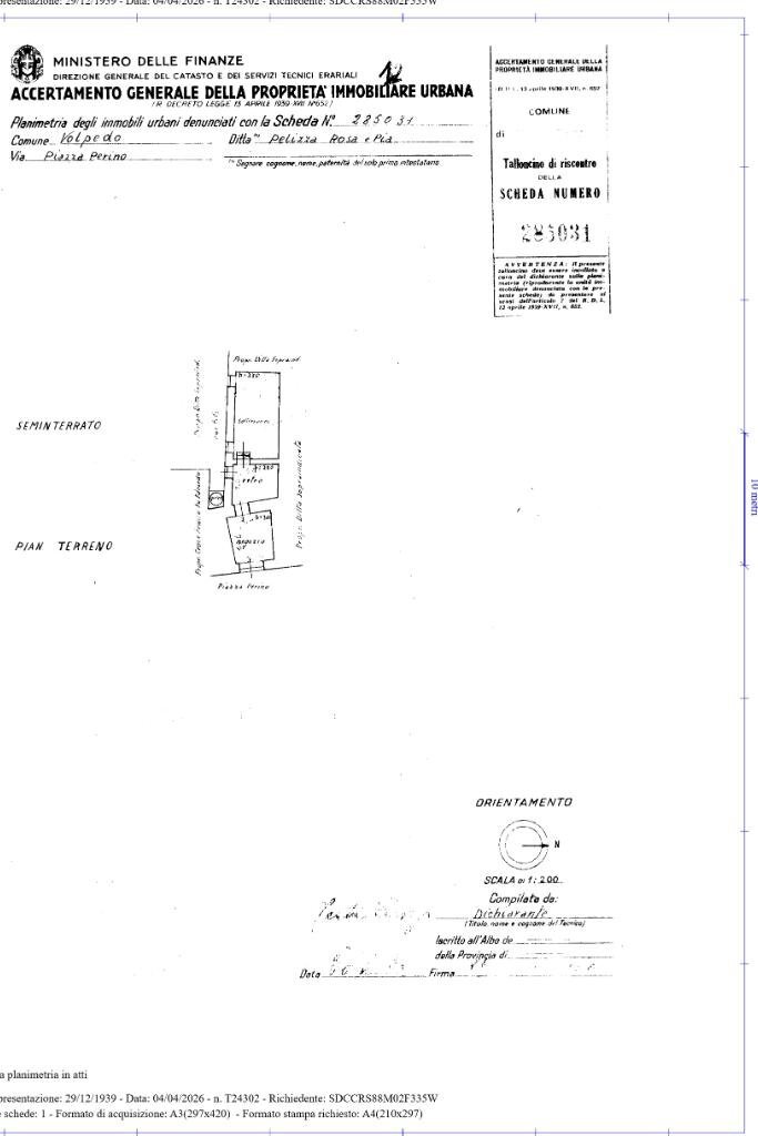 Apartment Via Perino, Volpedo - floor plans 1