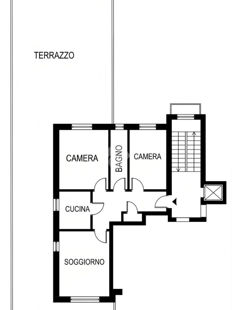Trilocale Via Brigate Partigiane, Casale Monferrato - planimetria 1