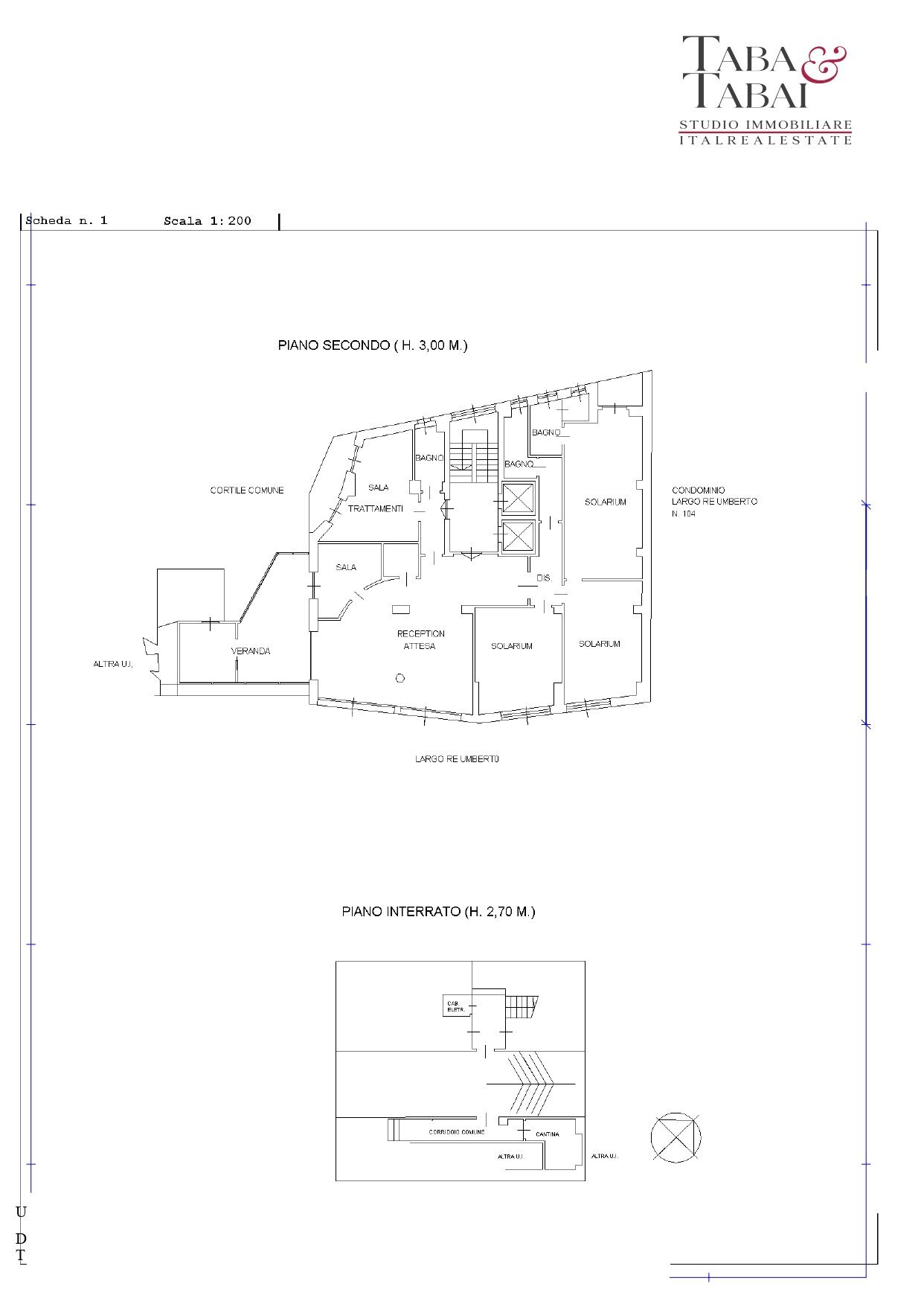 Planimetria - Apartment largo Re Umberto, 106, Torino (neighborhood Crocetta) - photo 1