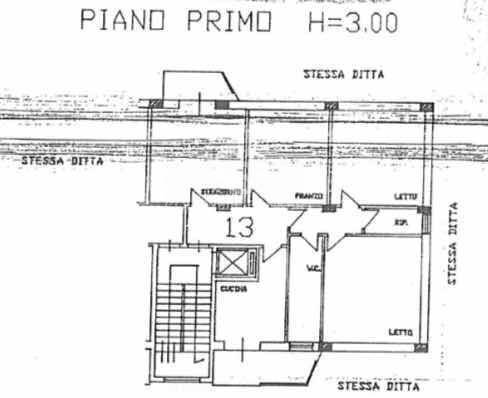 Foto 23 - Four-room apartment Piazza F. Crispi
 
43, Brindisi - floor plans 1