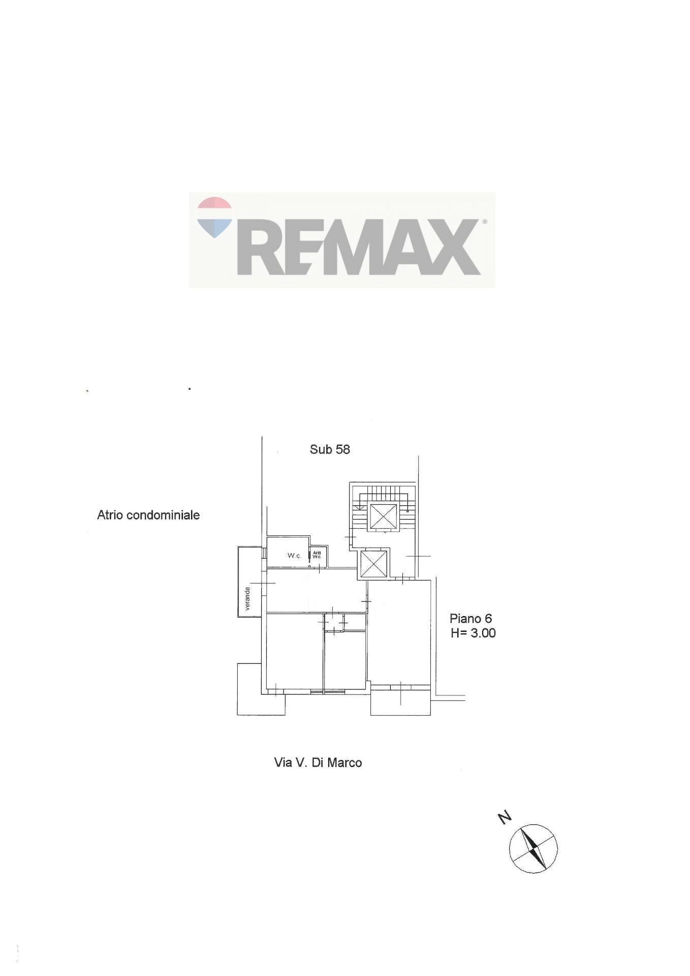 Pianta 2D - Four-room apartment Via Vincenzo Di Marco
 
29, Palermo - floor plans 1