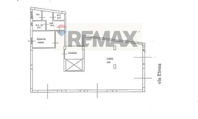 Pianta 2D - Commercial Premises Via Etnea
 
191, Lentini - floor plans 1