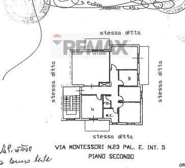 Pianta 2D - Trilocale Via Mario Montessori
 
23, Noto - planimetria 1