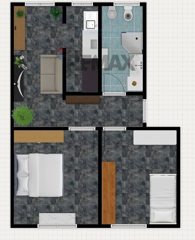 Pianta 2D - Trilocale Mazzini
 
32, Albisola Superiore - planimetria 1