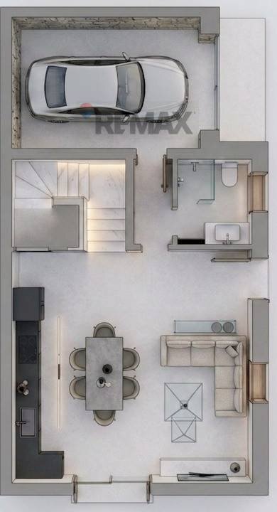 Pianta 3D - Casa semi indipendente Via Trevisiol
 
4, Castegnero - planimetria 1