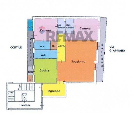 Pianta 2D - Four-room apartment Via Gorizia
 
8, Foggia - floor plans 1