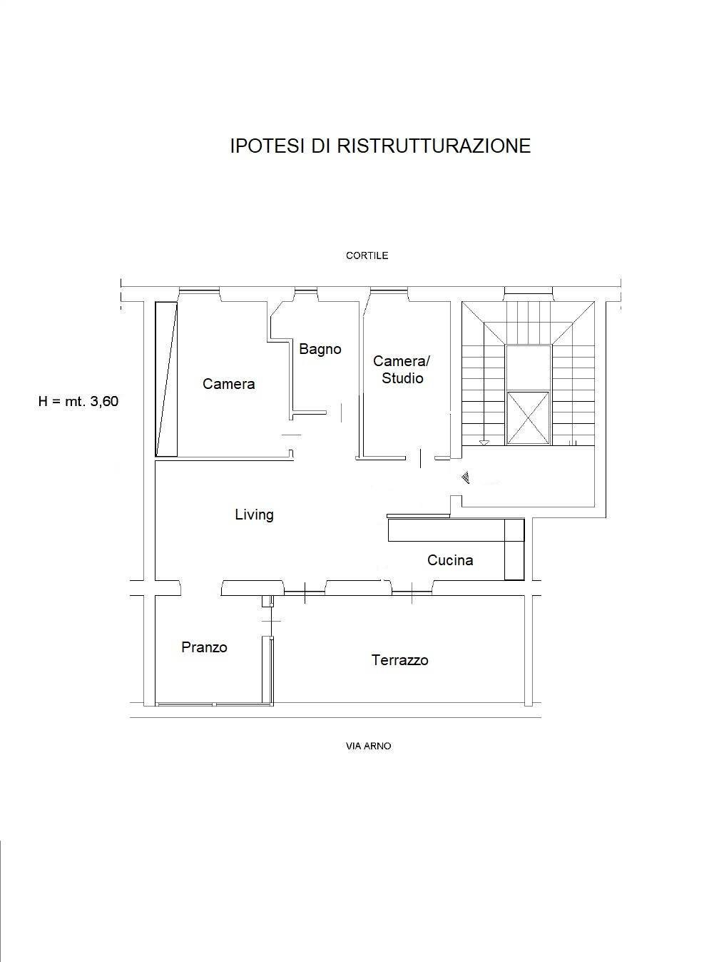 Foto 18 - Attic Via Arno, Roma - floor plans 1
