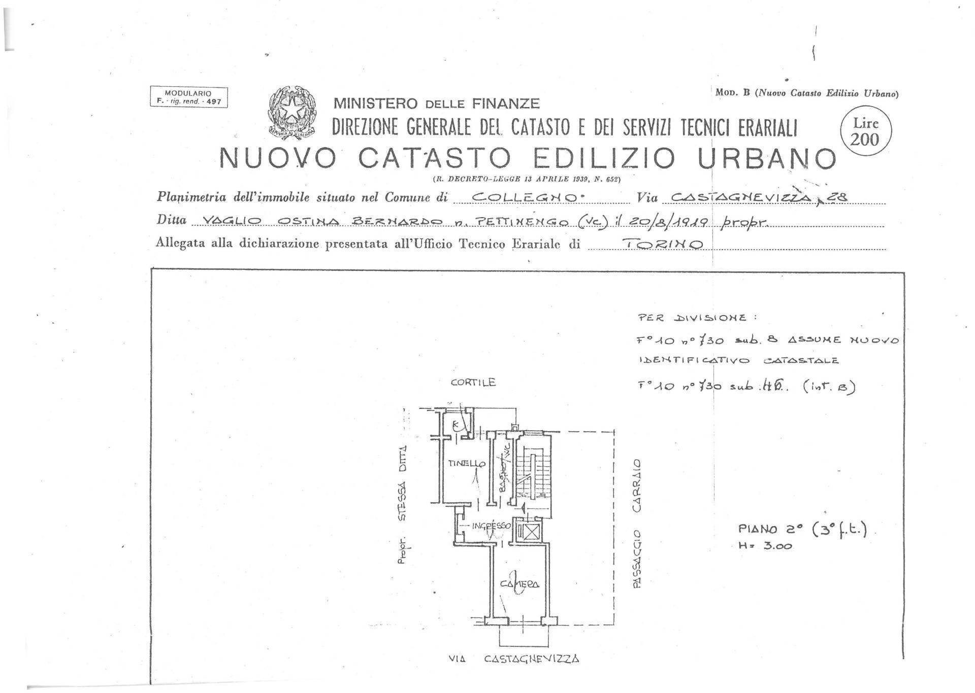 Foto 15 - Two-room apartment Via Castagnevizza
 
28, Collegno - floor plans 1