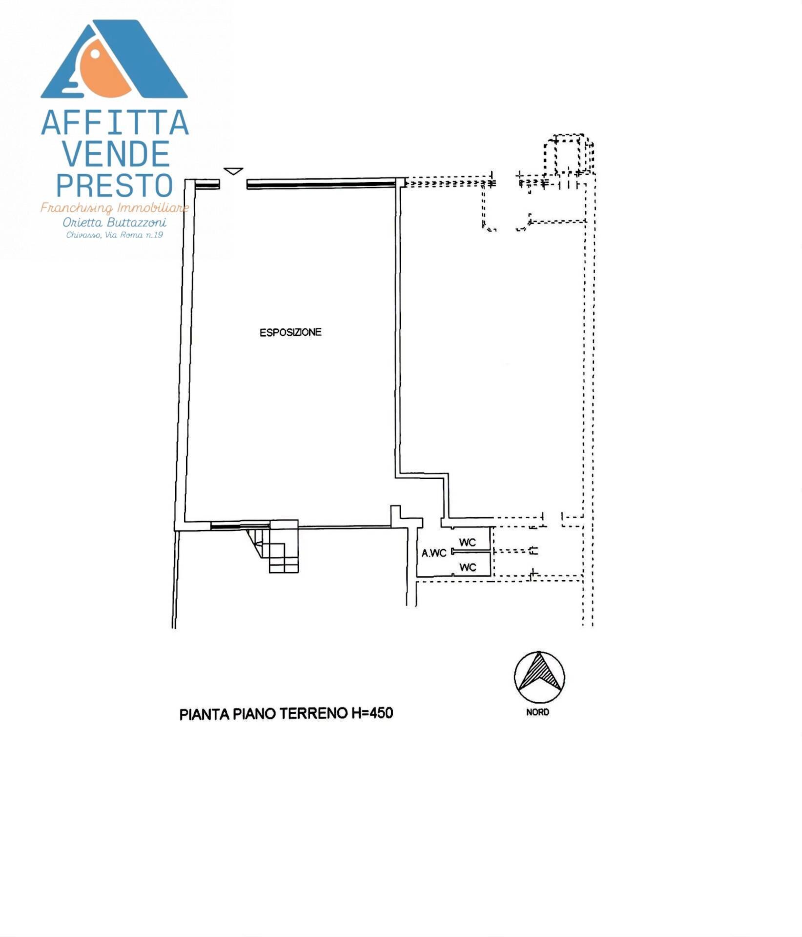 Foto 1 - Negozio CORSO, Chivasso - planimetria 1