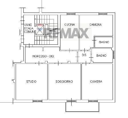 Pianta 2D - Quadrilocale Via Castone Di Rezzonico
 
29, Parma - planimetria 1
