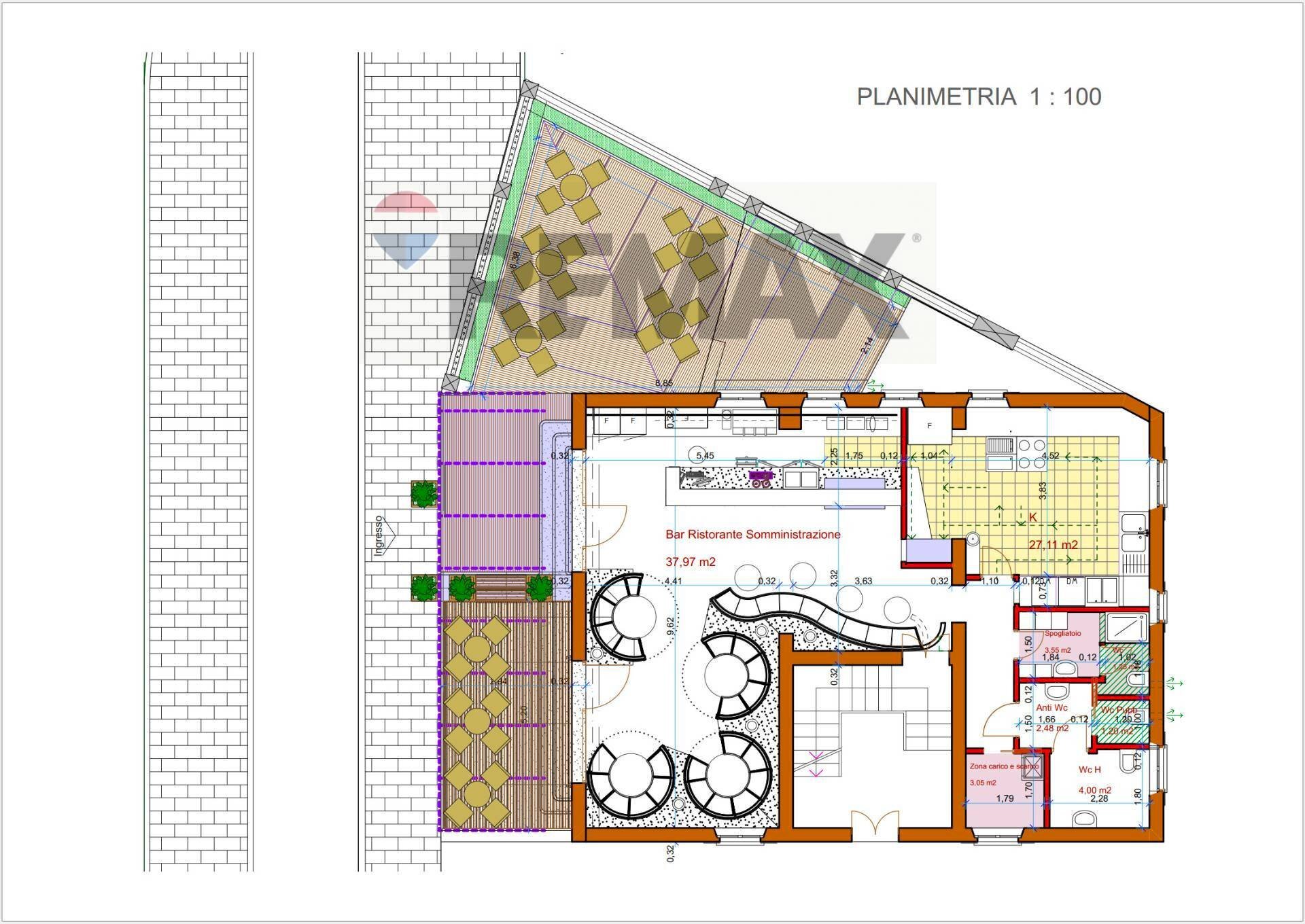 Pianta 2D - Locale Commerciale Via Emilia Est
 
139, Parma - planimetria 1