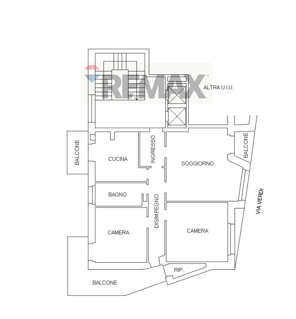 Pianta 2D - Non-buildable land via verdi
 
25, Parma - floor plans 1