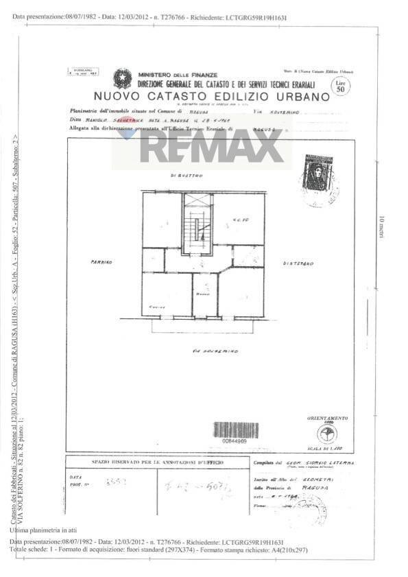 Pianta 2D - Appartamento VIA SOLFERINO
 
82, Ragusa - planimetria 1