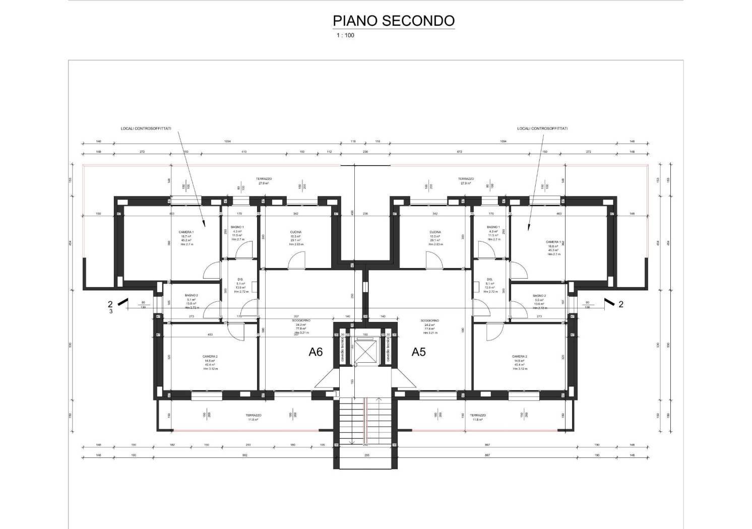 Four-room apartment via Torelle, 12, Alpignano - floor plans 1